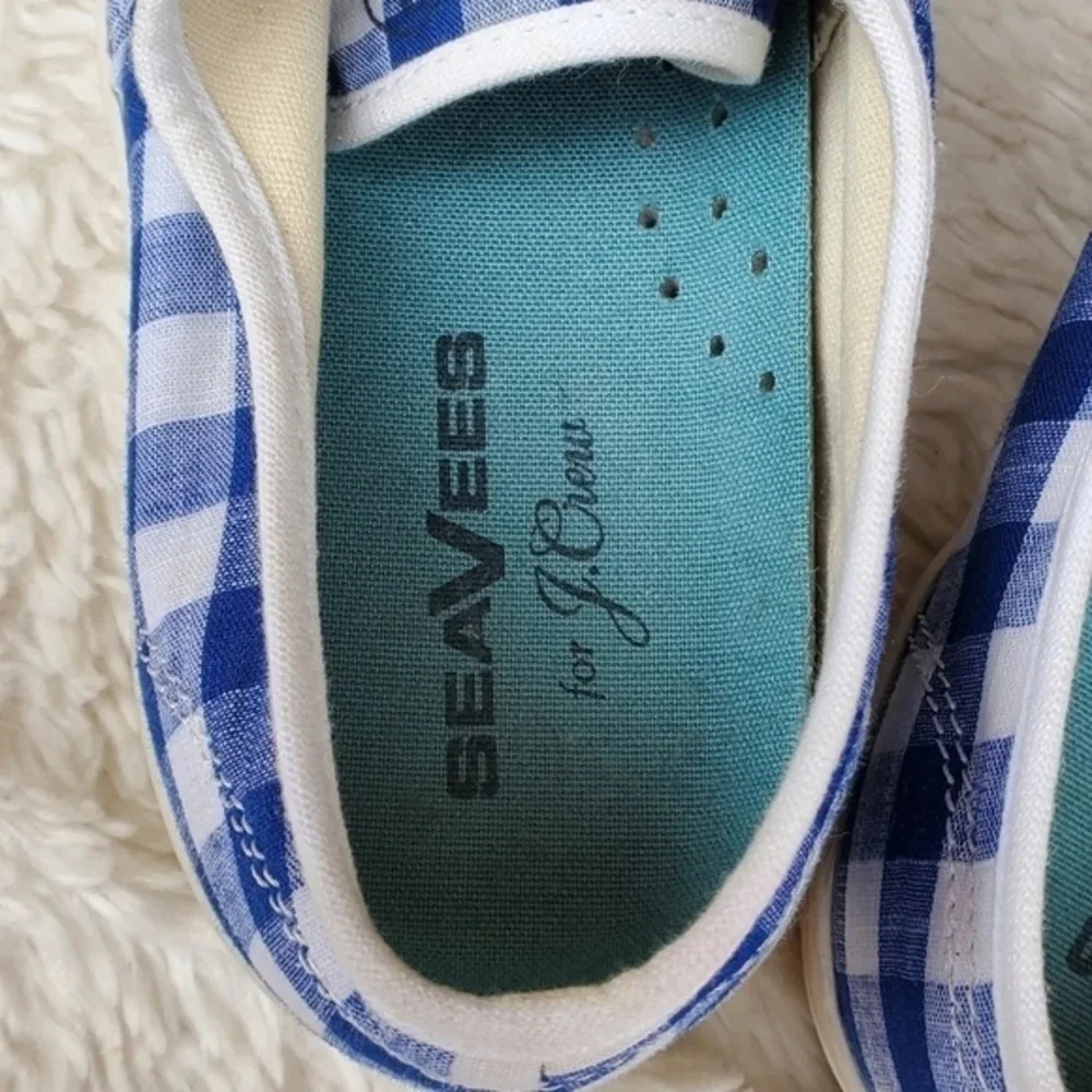 SeaVees for J. Crew‎  Gingham Legend  plaid sneakers 6